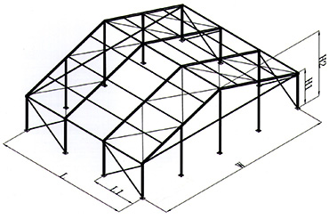 大跨度倉儲帳篷結構